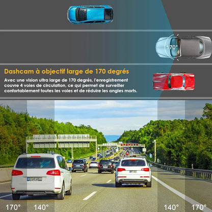 Dashcam 4K Wifi Connectée Avec Commande Vocal